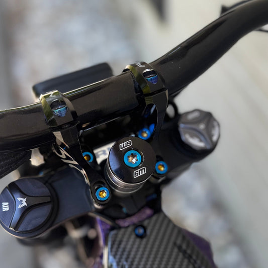 Titanium direct stem mount lower bolts for Sur-Ron and Talaria