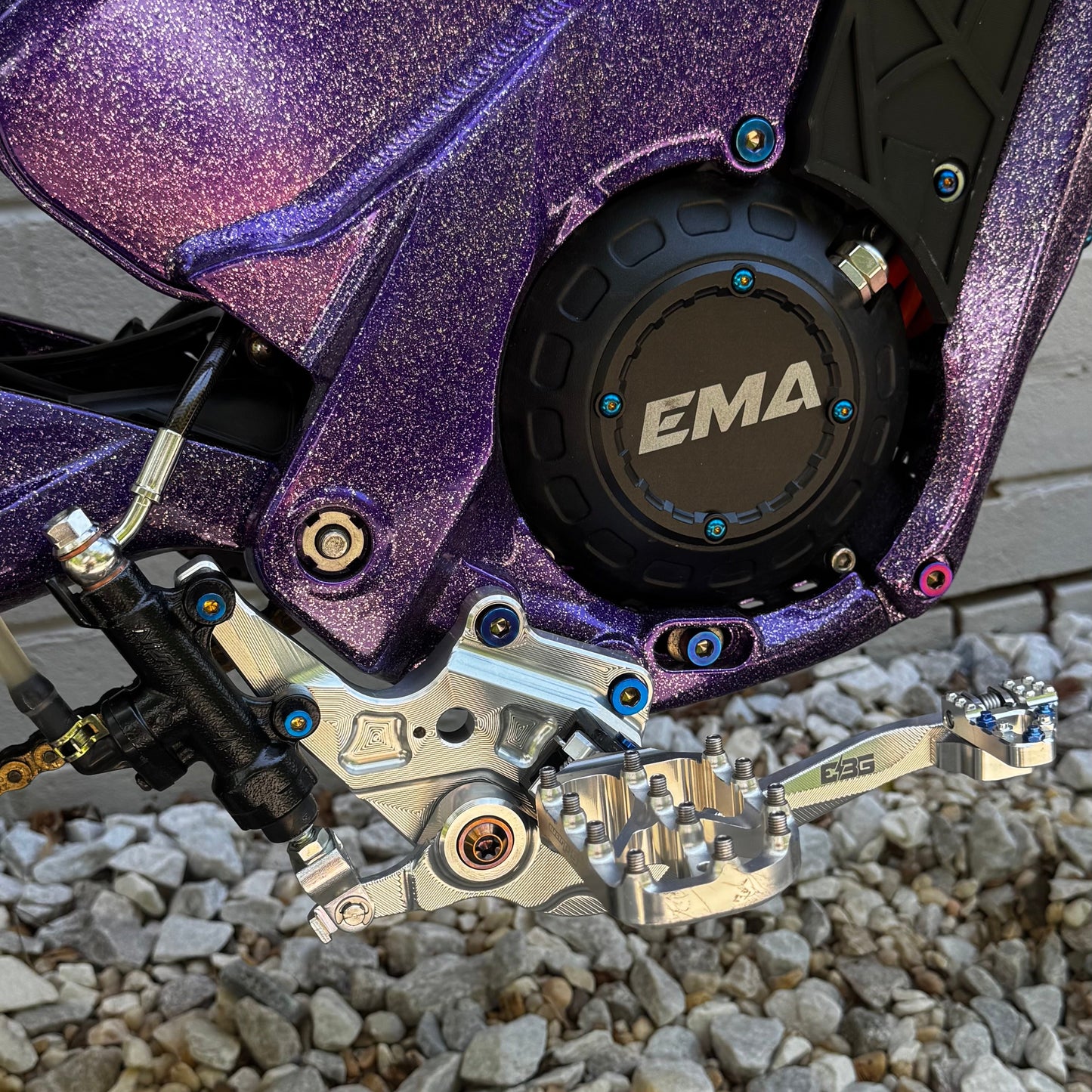 Footbrake titanium kit