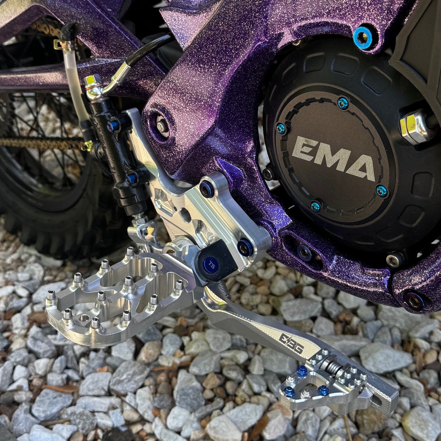 Footbrake titanium kit